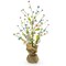 Easter Berry & Egg Floral Branch Arrangement – Rustic Spring Tabletop Centerpiece with Burlap Base 17.5 Inches Tall